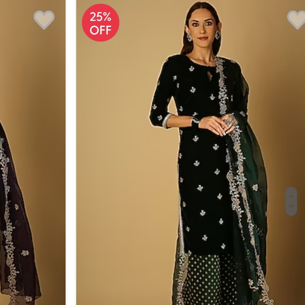 Velvet Kurta Set
